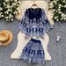 Women's French Retro Lace Two Piece Set Hollowed out Slimming High Waisted Summer Style Commuting Lazy Suit_ecoleips.com