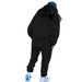 Women's Clothing Fleece Lined Two Piece Set Crew Neck Casual Printed Sweatshirt Set_ecoleips.com