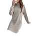 2024 European American Cross-border Independent Station Autumn And Winter New Women's Casual Fashion Solid Color_ecoleips.com