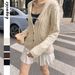 Diyun European And American Casual Simple Button Long Sleeve Shirt Jacket Woolen Women's Clothing 2025 Autumn Winter_ecoleips.com
