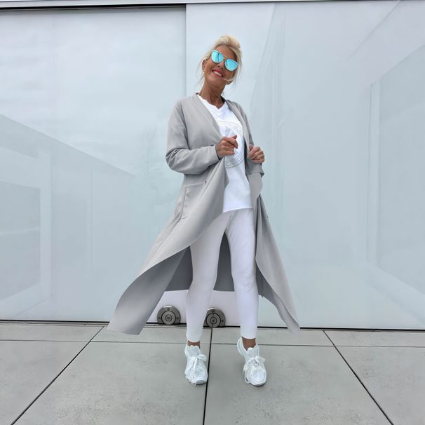 Oversized Longline Duster Cardigan – Solid Color Open Front Coat With Asymmetric Hem (7 Sizes, 5 Colors)_ecoleips.com
