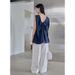 Suitable For All Seasons CLEAN SPACE Relaxed Wide-Leg 2025 New Draped High-Waist Versatile Casual Pants For Women 53996_ecoleips.com