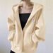 High-end Brand Jimo Pure Cotton Hooded Sweatshirt For Women, Autumn And Winter Zip-up Baseball Jacket, Fleece-lined,_ecoleips.com
