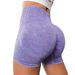 Women's Clothing Outdoor Summer Peach Hip Yoga Shorts Seamless Washed High Waist Yoga Pants Running Fitness Quick Drying Sports Shorts_ecoleips.com
