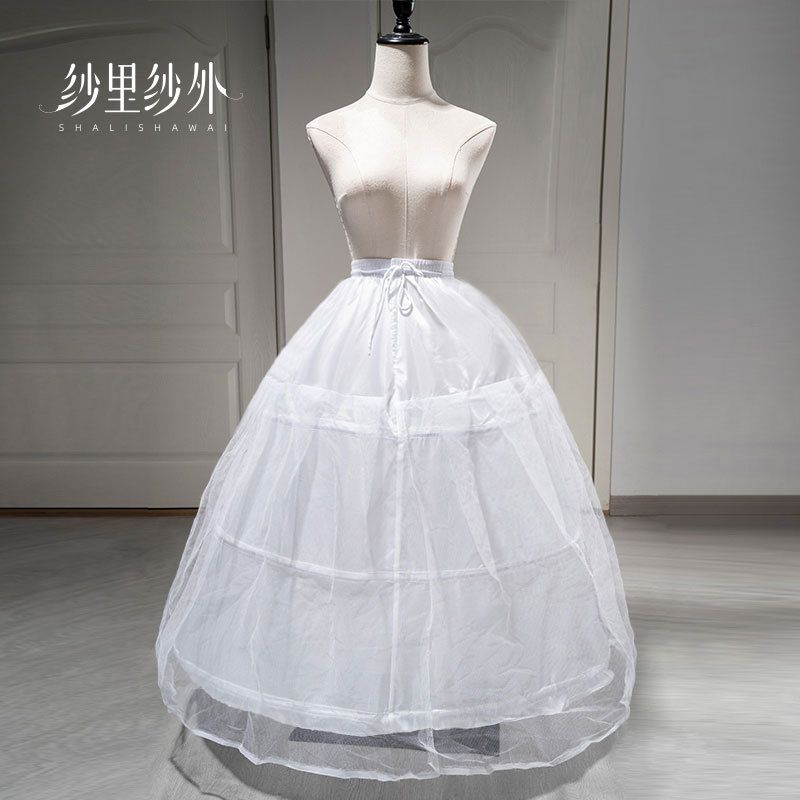 Wholesale Extra Voluminous Wedding Dress Petticoats with 6 Loops Tulle Adjustable Boning Heavy Duty Bridal Gowns Performance Costumes_ecoleips.com