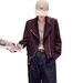 Aria Basics Direct From The Manufacturer: Korean-style Suede For Women, Autumn 2026, Petite Casual Fashion Design, Slimming Jacket_ecoleips.com