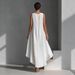 High-quality 2026 European And American Cross-border Summer Round-neck Long Dress, Sleeveless, Plus-size, Loose-fitting,_ecoleips.com