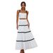 Women's simple sexy corrugated tube top oversized skirt suit_ecoleips.com