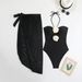 Handmade Floral Tulle One Piece Swimsuit Halter Neck Beach Dress for Women European American Style Bikini Alternative Summer Wear_ecoleips.com