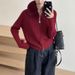 Aria Basics Aria Basics KANING Solid Color Fur Collar Double Zipper Knit Cardigan 2026 Autumn/Winter New Design European And American Style_ecoleips.com