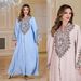 Elegant Saudi Abaya Dress – Modest Muslim Long Sleeve Maxi Dress With Rope Embroidery (Middle Eastern Islamic Fashion, Women’s Prayer Gown)_ecoleips.com