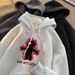 Trendy Men's Hooded Sweatshirt Fleece Lined Thick Warm Top American Style Loose Fit Couple's Autumn Winter Fashion_ecoleips.com