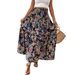 2025 New Spring And Summer Women's Skirt Comfortable Casual Beach Print Skirt_ecoleips.com
