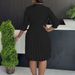 European And American Women's Clothing Winter Suit Collar Shirt Large Size Fashionable And Elegant Pleated Dress_ecoleips.com