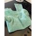 girl Recommended Personal Collection~ Dopamine Green Hollow Sequin Knitted For Women, Autumn New High-end Soft Sweater_ecoleips.com
