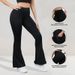 Women's Clothing Thin Velvet Flared Yoga Pants Slimming High Waist Hip Lifting Shark Pants Sports Fitness Trousers_ecoleips.com