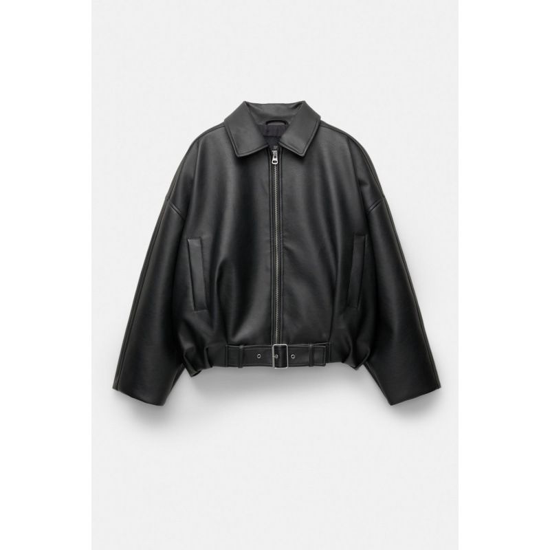 Wholesale Of Women's Autumn And Winter Retro Jackets, Pilot Loose Jackets, Women's Casual Artificial Leather Tops_ecoleips.com