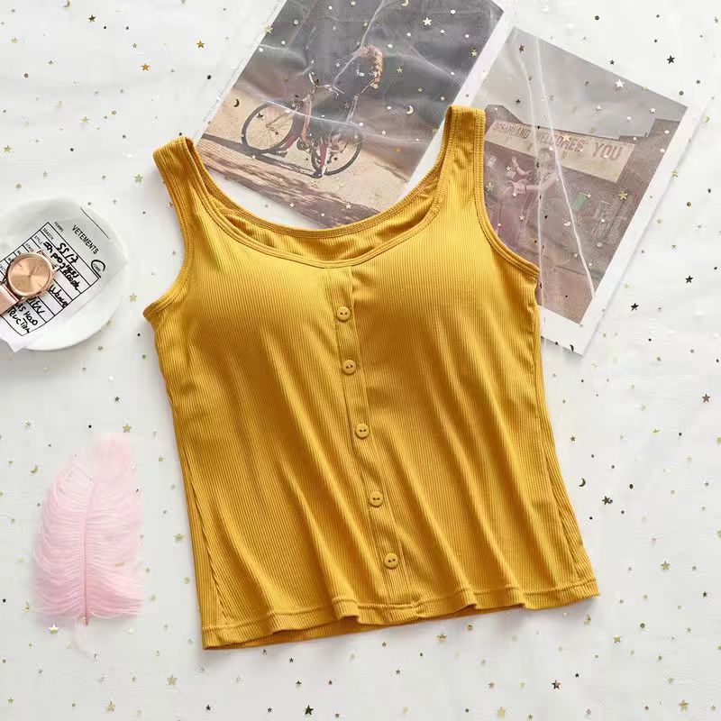 Women's Clothing Women's Modal Camisole Tank Top Padded Bra Strapless Short Versatile Thin For Layering Or Wearing On Its Own_ecoleips.com