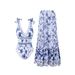 Bohemian Print One-Piece Swimsuit For Women – Asymmetric Straps, 80% Polyester, Uv Protection For Beach & Pool (S-Xl, Red/Blue/Purple/Green)_ecoleips.com