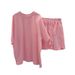 Women's Clothing Loose Short Sleeved T Shirt Wide Leg Shorts Two Piece Suit Women's Clothing_ecoleips.com