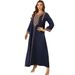 Muslim Abaya Women's Clothing Dubai Turkish Embroidered Robe_ecoleips.com