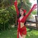 New Women's Bikini Swimsuit Set Two Piece Four Piece Long Sleeved Sunscreen Red Vacation Hot Springs_ecoleips.com