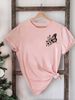 Vibrant Orange With White Butterfly Print T-shirt Girl Cartoon Unisex Tops Short Sleeve Streetwear Women Crew Neck Tees Female_ecoleips.com