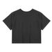 Women's Half-body Exposed Navel Pure Cotton T-shirt Summer Comfortable Breathable Combed Cotton Short-sleeved Solid Color Small White T-shirt Women's_ecoleips.com