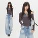 2025 Autumn New Korean Style Fashionable Ripped Wide-Leg Pants For Women, Versatile Loose Slimming Denim Trousers_ecoleips.com