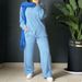 Women's Clothing New Casual Long-Sleeved Irregular Shirt Loose Elastic Trousers_ecoleips.com