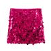 New 2025 Sexy A-Line Skirt for Women High Waist Hip Wrapped Mini Sequined European And American Style_ecoleips.com