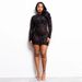 Women's Sheer Mesh Bodycon Dress With Rhinestone Embellishments – Sexy High Waist Mini Dress (S-XXL, Black/Rose Gold/Gold)_ecoleips.com