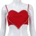 Women’s Clothing sexy heart diamond tube top suspenders short vest navel baring hot girl style tops for women_ecoleips.com