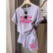 Women's Clothing Summer New Sports Leisure Suits For Women, Fashionable And Age Reducing Short Sleeved Shorts, Fashionable And Small Fragrance Style_ecoleips.com