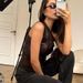 Women's Sleeveless One Shoulder Asymmetrical Neck Zipper T-Shirt Top Solid Color Autumn Fashion European American Style_ecoleips.com