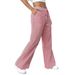 Striped Trousers For Women Casual Versatile Street Style Loose Wide Leg_ecoleips.com