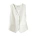 Women's Clothing Suit small vest gray vest women's jacket 2023 new outerwear tops short small sleeveless vest_ecoleips.com