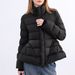 girl Girl 25 Winter Stand Collar Waist-Cinching Oversized Jacket Slim Fit Petite Simple Commuter Down Coat 25655_ecoleips.com