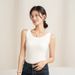 Women's Rayon Camisole For Summer, Anti-exposure, Covers Side Breasts, Sleeveless Vest, Slim-fit Ribbed Top, Wholesale_ecoleips.com