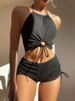 Verve 2025 New Style Strap Two-Piece Swimsuit Women's Boxer Sports Beach Bikini Swimwear_ecoleips.com