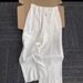 Women's Clothing Old Money Style Minimalist White Linen High End Casual Wide Leg Trousers Women's Clothing Bottoms_ecoleips.com