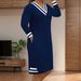 plus Size Women's Casual Fashion Dress Stretchy Slim Fit Long Sleeve Polyester Spring Autumn Winter_ecoleips.com
