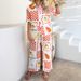 Spring/Summer Bohemian Casual Vacation-Style Colorful Printed Wide-Leg Pants Set For Women_ecoleips.com