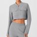 Women's Slimming Sports Jacket Stand Collar Zipper Casual Long Sleeve Striped Top For Autumn_ecoleips.com