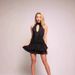 Fashionable Strapless Halter Neck Dress European American Style Summer Short Skirt Backless Ruched French Sexy Women's Clothing_ecoleips.com
