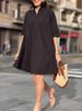 Women's Casual And Elegant Cotton And Linen Dress New Summer Fashion Elegant Short Sleeve White Loose Beach Party Dresses Robe_ecoleips.com