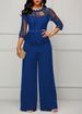 "Elegant Lace Jumpsuit For Women - Sexy Party Wear, Breathable & Comfortable, S-5XL (Red, Green, Black, Bluish)"_ecoleips.com