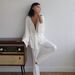 Women's Lazy Style Pajama Set Modal Loose Casual Home Wear Spring Summer_ecoleips.com
