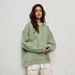 Women's Clothing Autumn And Winter Street Solid Color Oversize Solid Color Pullover Sweatshirt For Women_ecoleips.com