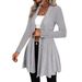 Women's Clothing ( Long Sleeved Cardigan Jacket Mid Length Knitted Sweater Spring Autumn Winter_ecoleips.com